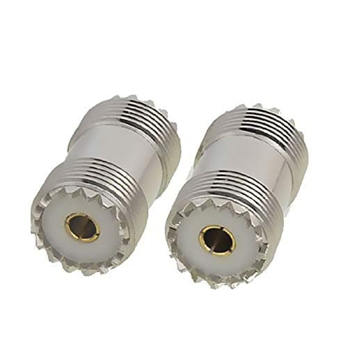 Maxmoral 2-Pack PL-259 UHF Female to UHF Female Coax Cable Adapter S0-239 UHF Double Female Connector Plug
