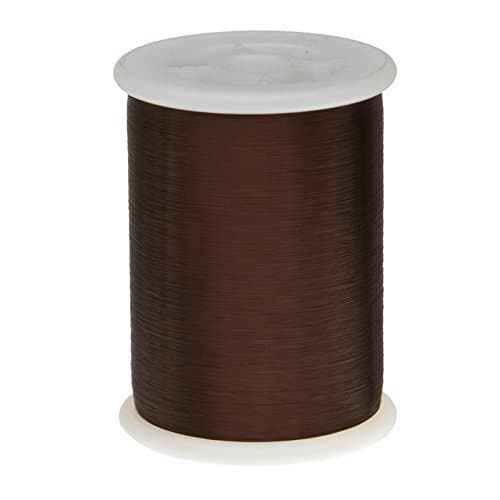 Remington Industries 43PEP 43 AWG Magnet Wire, Plain Enamel Copper Wire, 1.0 lb, 0.0024" Diameter, 66092' Length, Brown