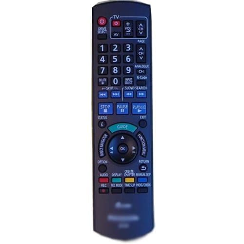 Used Remote Control for Panasonic DVD/R VCD N2QAYB000197 DMR-EZ475VPK Recorder