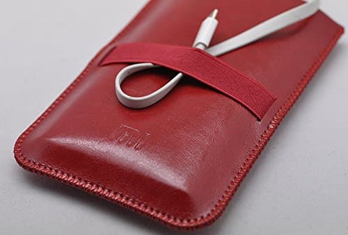 Vinsic 12000mAh Power Bank Case New Luxury Slim Pouch/Sleeve Cover M-C14 (Red)