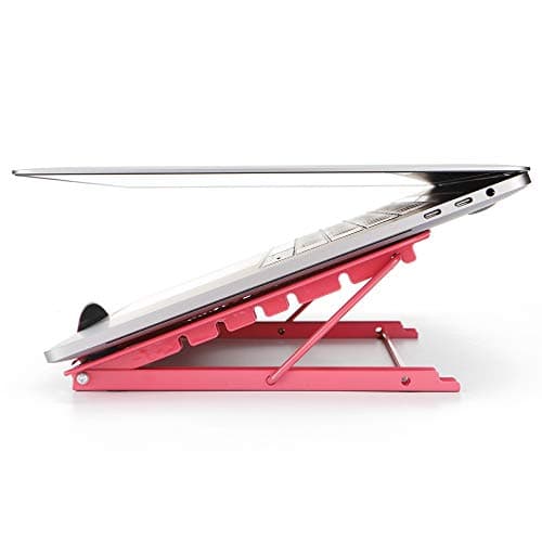 Laptop Stand, Adjustable Portable Laptop Holder For Desk, 6 Adjustable Height & Angle Laptop Stand Holder For 10-15.6" Pc Computer, Tablet, iPad (Black)