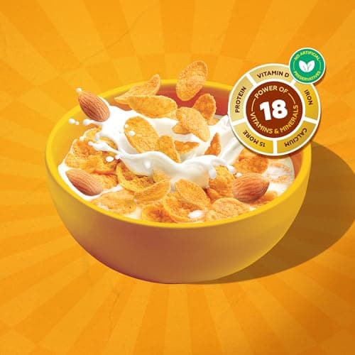 Yogabar Cornflakes Original Crunchy Breakfast cereals with Probiotics,850 g, Pack of 2 | Deliciously Crunchy | All CornFlakes | Breakfast Cereal