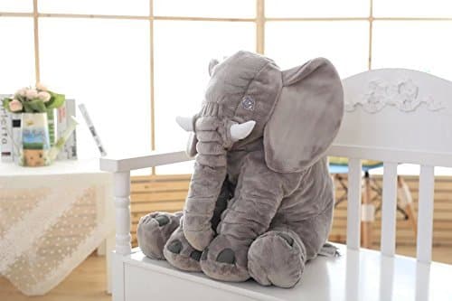 Big Elephant Stuffed Animal Plush Toy 25 Inches Cute XXL Size Grey Elephant Toy (Grayy)