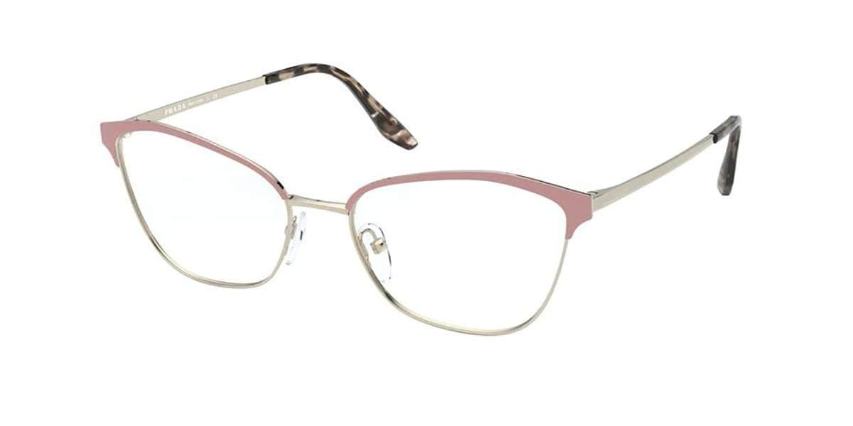 Prada - PR62XV Matte Pink/Pale Gold Cat Eye Women Eyeglasses - 54mm