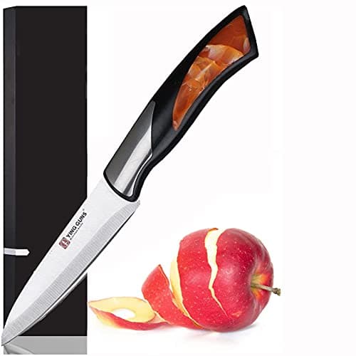 Shruthi Ying Guns Paring Knife Rugged 5 Inch Blade Long Lasting Metal PVC Grip for Fine Cutting, T, Peeling Fruits & Vegetables