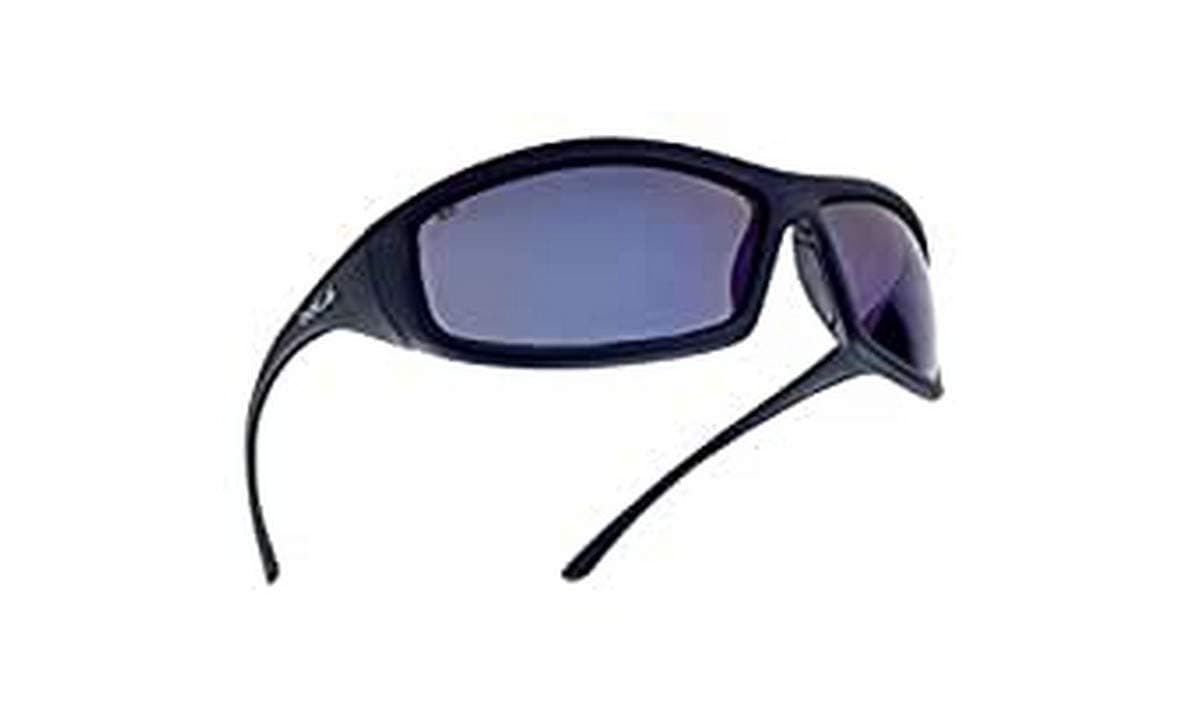 Bollé SOLIFLASH One Size Blue Flash "Solis" Safety Spectacles - Black