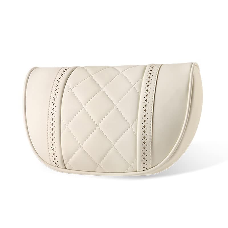 LUNDA Luxury Car Neck Pillow Car Travel Neck Rest Pillows Seat Cushion Support Napa Leather for Mercedes Benz S-Class headrest…