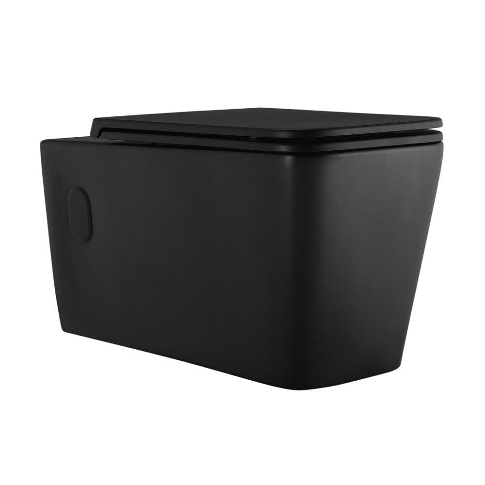 Swiss Madison Well Made Forever SM-WT442MB, Concorde Wall Hung Toilet Bowl, Matte Black