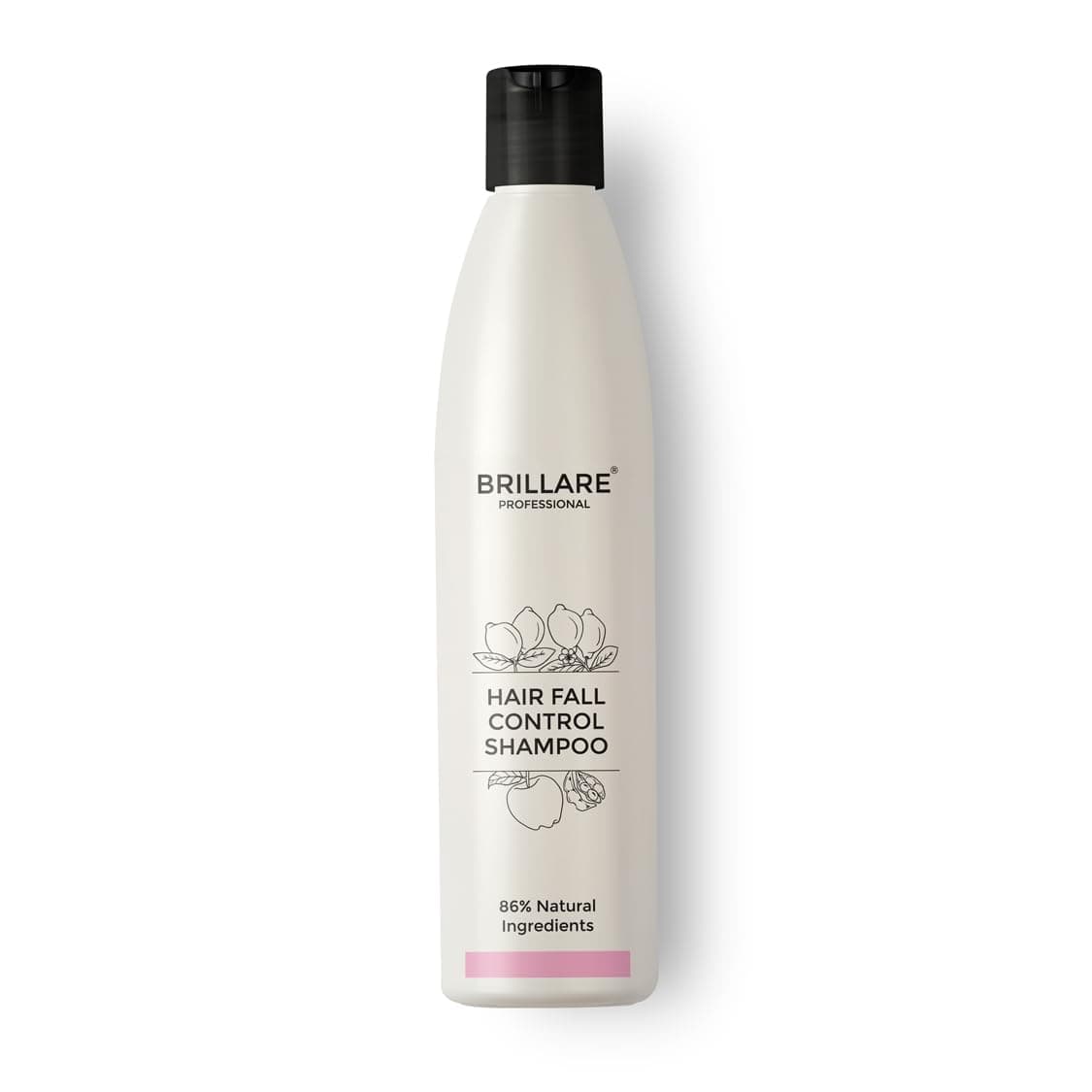 Brillare Hair Fall Control Shampoo For Weak & Undernourished Hair, 300 Ml, Reduces Seasonal Hairfall, Soy Protein, Vital Plants, 100% Vegan, Natural, Paraben-Free