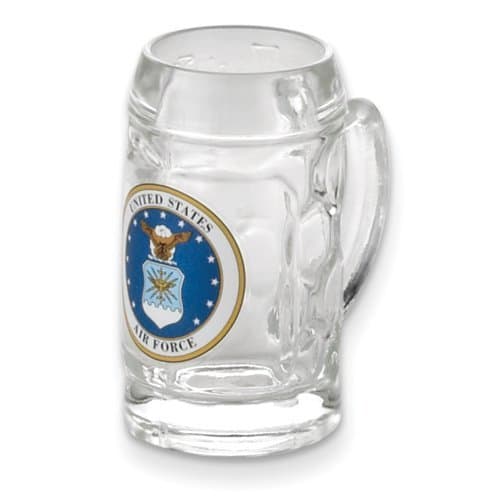 US Air Force Mini Isar Dimpled Mug Shot Glass, Made in Poland