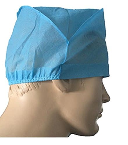 MediFine Disposable Elastic Surgeon Cap Blue Pack Of 100