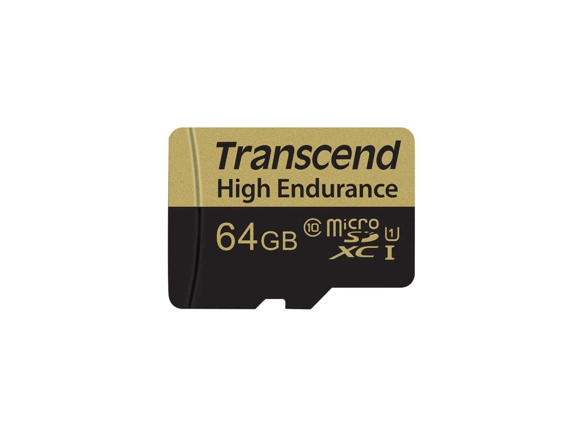 Transend 16GB microSDHC High Endurance Memory Card UHS- I, C10, U1, Full HD, MLC, Up to 90/50 MB/s (Ideal for dashcams, security cameras and surveillance systems) TS16USDHC10V