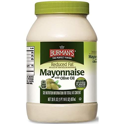 Burman's Reduced Fat Mayonnaise with Olive Oil - 1 Jar (30 oz)
