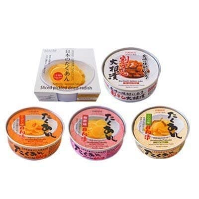 Canned five Trial Set of rice accompany radish and pickles