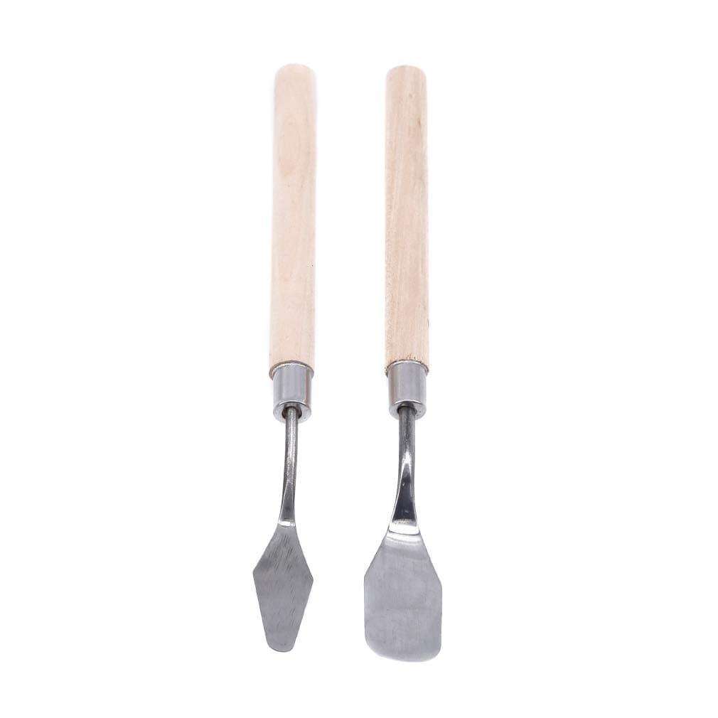 Color Palette Knife Pointed Flat Head Painting Knives Stainless Steel Spatula Palette Oil Painting Accessories Knife for Art