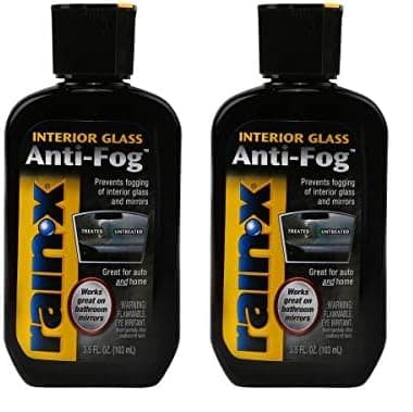 Rain-X AF21106D Glass & Mirrors Anti-Fog Treatment, Prevents Fogging & Steaming on Windshield and Visors, Improves Visibility, Great for Auto & Home (Pack of 2)