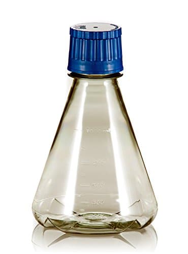 TriForest FBC1000S Erlenmeyer Flask, Baffled Base, 1000 lb., Polycarbonate (Pack of 24)