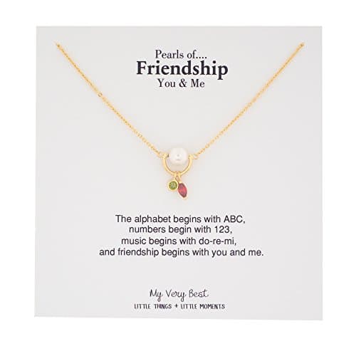 My Very Best Simulated Pearl Dangled Christmas Mood Necklace