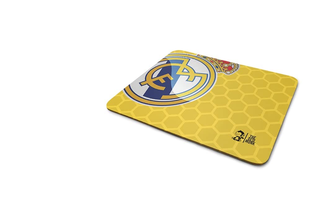 The Desi Monk Real Madrid CF Gaming Mouse Pad for Gamers | Real Madrid Mouse pad |Football Printed Mouse pad for Friends | Hala Madrid Anti Skid Technology Mouse Pad for Laptops and Computers|MP-213