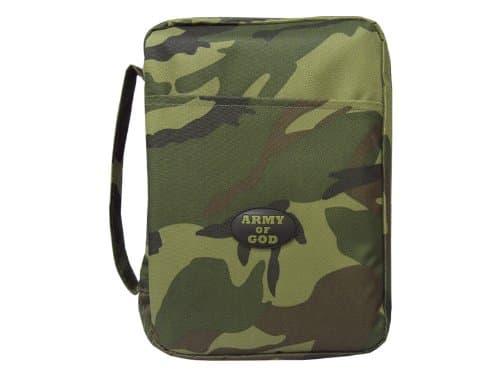 Canvas Bible Cover Army Of God Green Camo Large by Swanson Christian Supply