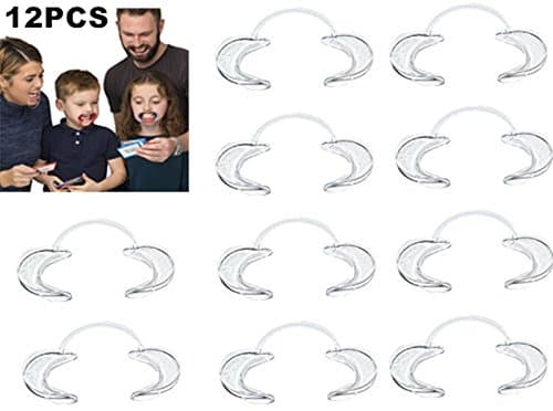 PuDax12PCS Dental Mouth Opener Cheek Retractors for Mouthguard Challenge Game or Dentistry