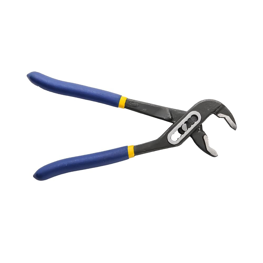 Tata Agrico Water Pump Plier 7 Inch (250mm) | Adjustable Groove Joint Plier with 7 Position Size Adjustment | Heavy Duty Plumber Tool with Non-Slip Cushion Grip for Pipes, Nuts & Bolts (Blue)