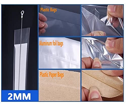 runruii Impulse Heat Sealer Manual Bags Sealer Heat Sealing Machine 12 Inch Impulse Sealer Machine For Plastic Bags PE PP Bags With Extra Replace Element Grip