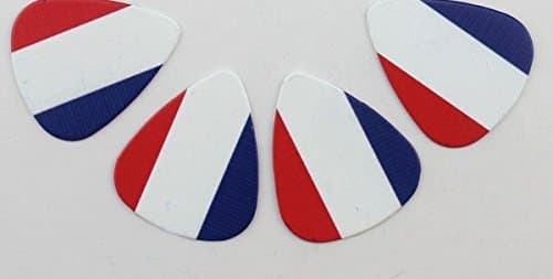 Celluloid 0.71mm Guitar Pick Plectrums Elecuric Acoustic 50 Pcs, France French Flag