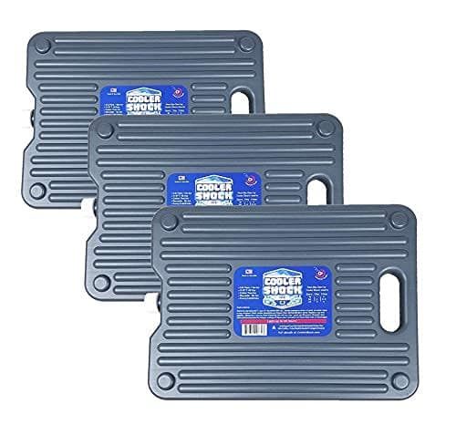 Cooler Shock Ice Packs for Cooler - Reusable, Premium, Large Ice Pack and Lunch Cooler Set for Long Term Use - Cools Faster Than Ice - Cooler Accessories