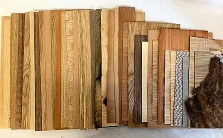 Wood Veneer Offcuts 500g for Marquetry work,Various Woods and sizes