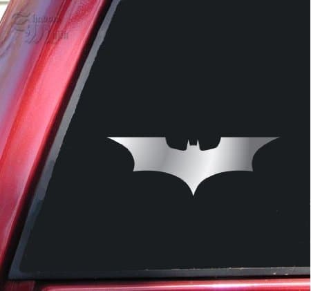 Batman Begins / The Dark Knight Vinyl Decal Sticker - Shiny Chrome