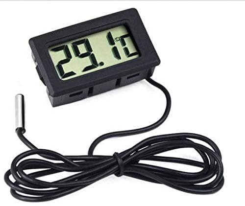 UG LAND INDIA Mini LCD Digital Thermometer Sensor Wired for Room Temperaure/Fridges/Indoor/Outdoor Portable Pocket LCD Electronic Temperature Meter