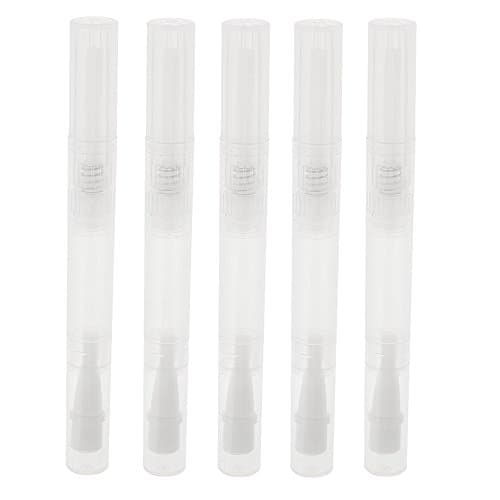 CAIfnv 5pcs 3ml Empty Transparent Pen Cosmetic Container Lip Gloss Eyelash Growth Liquid (A)