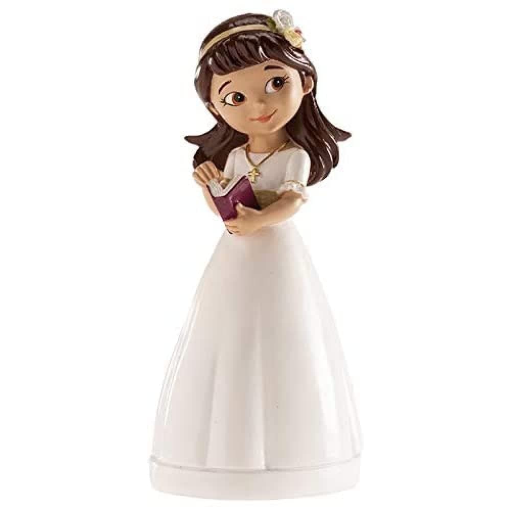 Dekora - Decorative Girl Figure for First Communion Cake - 13 cm