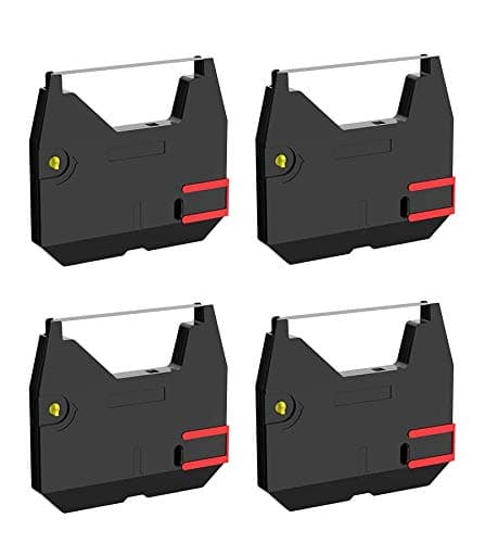 Bigger Replacement for Brother 1030 1230 Correctable Ribbon Used with Brother GX6750, SX4000, ML100, AX10, All AX, GX, ML, SX, WPT, ZX Series and Models, 4 Pack, Black