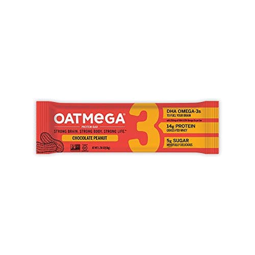 OATMEGA Dark Chocolate Peanut Bar, 1.8 OZ