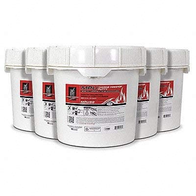 Square D MPU52 Firestop Putty Coils, 5 Pieces, Silicone, Marine Fireproofing and Sealing, 3.5 Gallon Pail