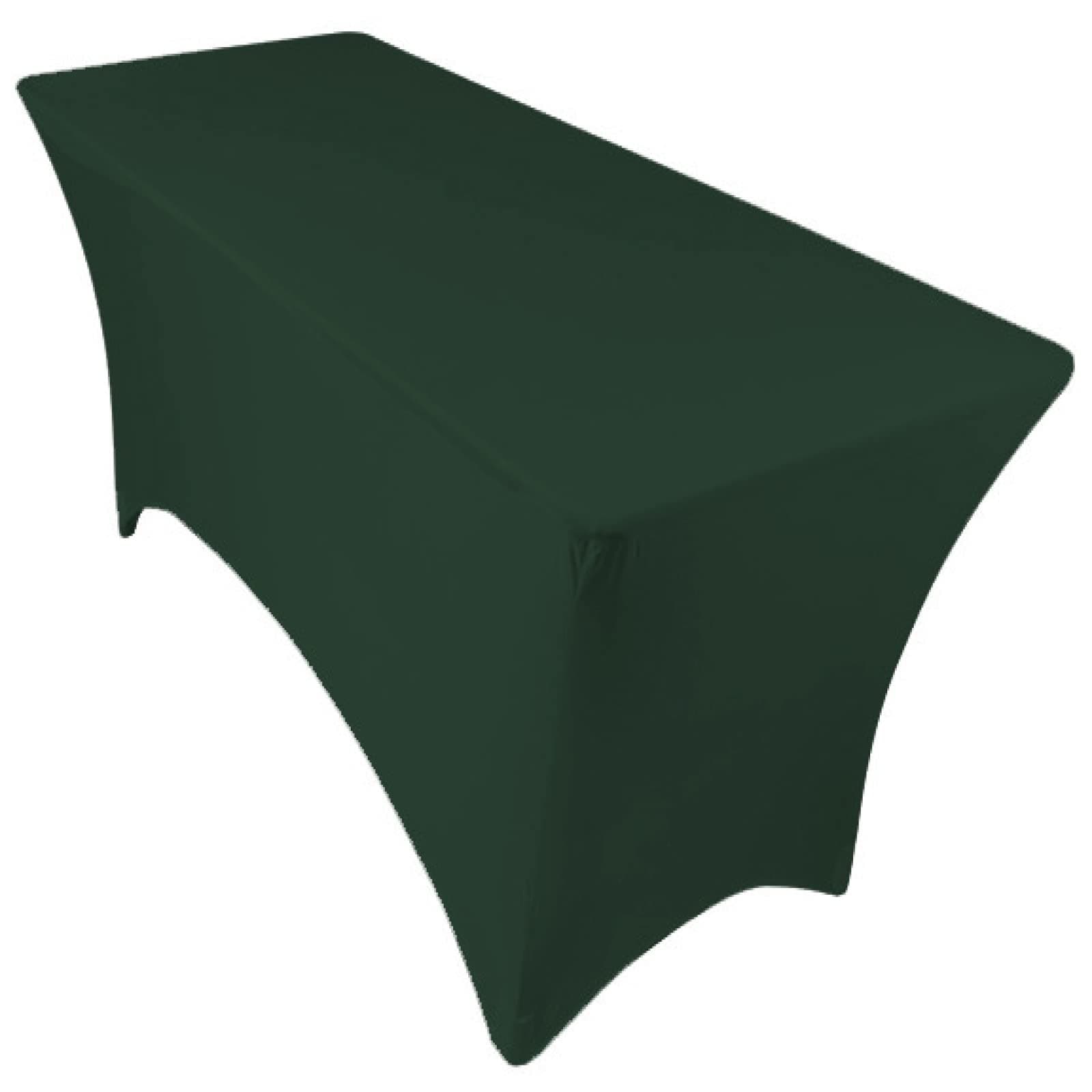 LIUJIU Rectangle Spandex Stretch Tablecloth, Tight Fitted Table Cover, for Wedding Bar Banquet Party Christmas Decor，152x76x74cm(5FT)