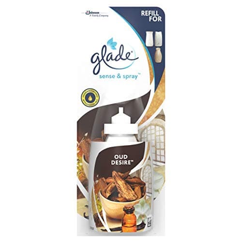 Glade Sense & Spray Refill Oud Desire Air Freshener 18ml, Pack of 8
