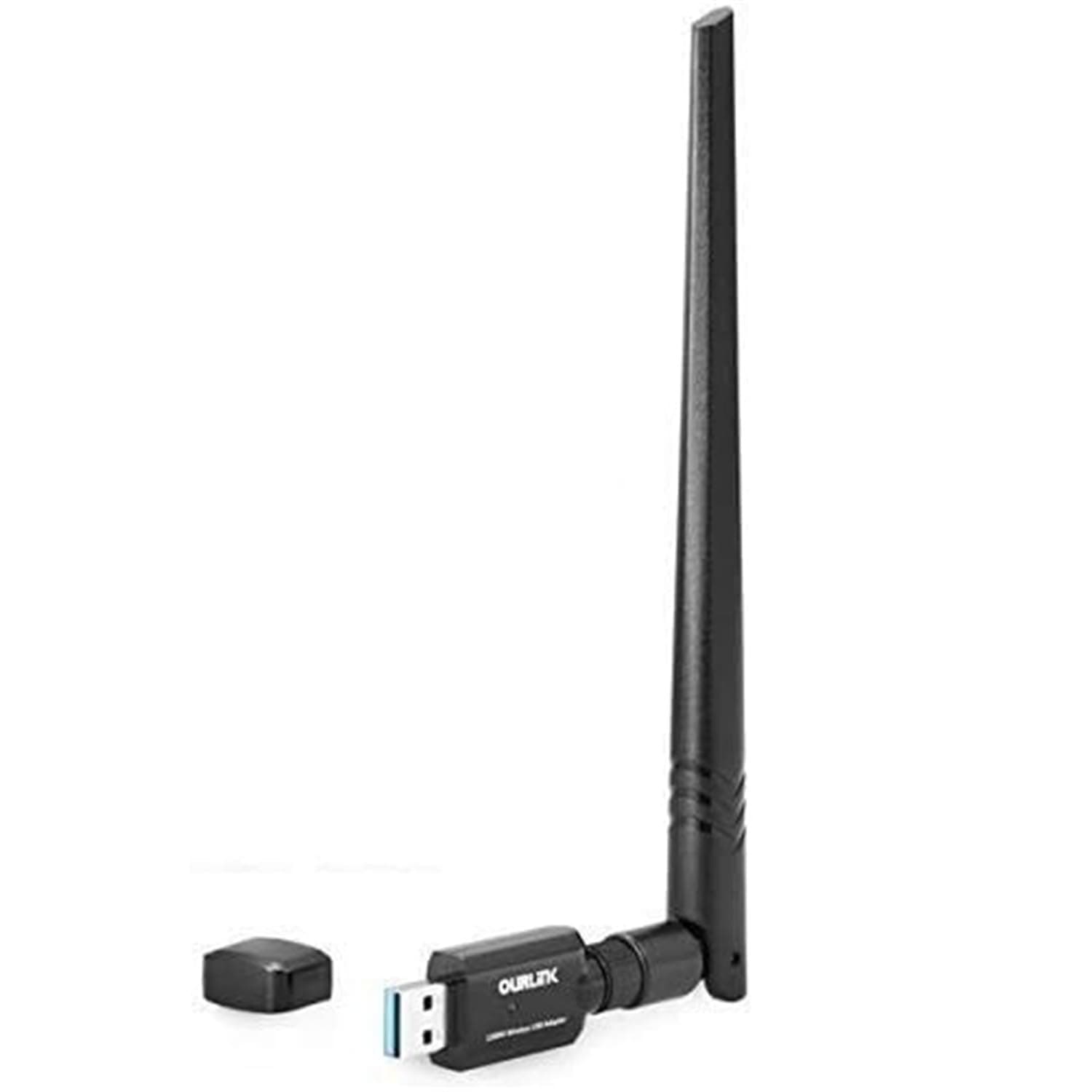 OURLINK 1200Mbps Mini 802.11ac Dual Band 2.4G/5G Wireless Network Adapter USB Wi-Fi Dongle Adapter with 5dBi Antenna Support Win Vista,Win 7,Win 8.1, Win 10,Mac OS X 10.9-10.15
