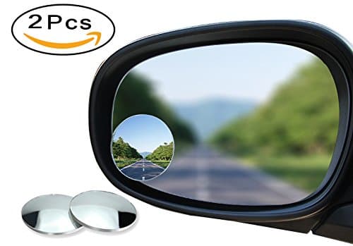 Loovey Blind Spot Mirror/Convex Rear View mirror - Round HD glass frameless Rear View Mirror for all universal vehicles(pack of 2)