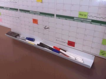 Peel and Stick Wall Tray 19" Long - Perfect to Hold Markers, erasers and More