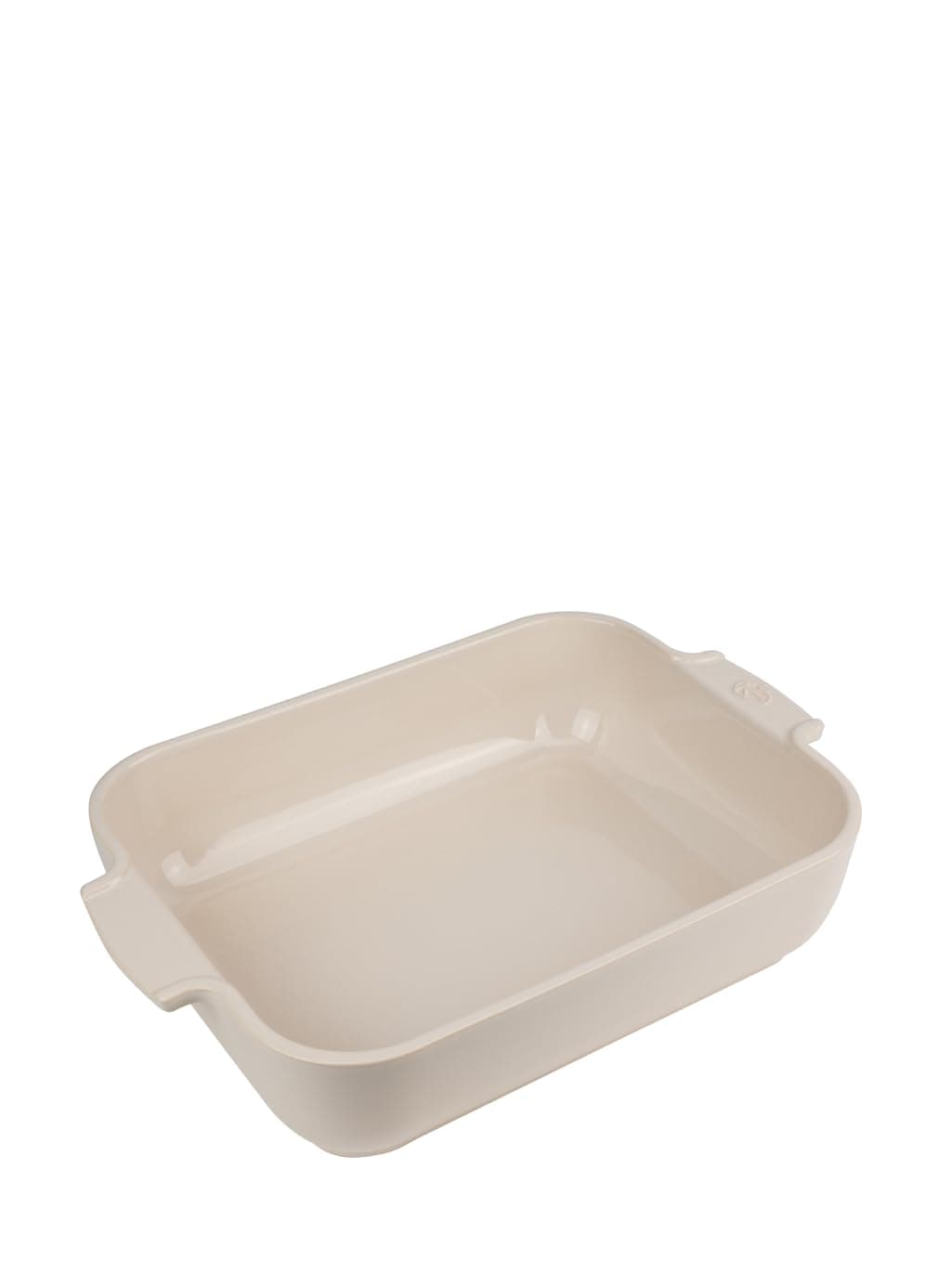 Peugeot Appolia Rectangular Oven Dish 32cm Ecru. Ceramic. Mechanical and Thermal shock resistant. -20° to 250°C. Ergonomic handles.10 year warranty. Made in France.