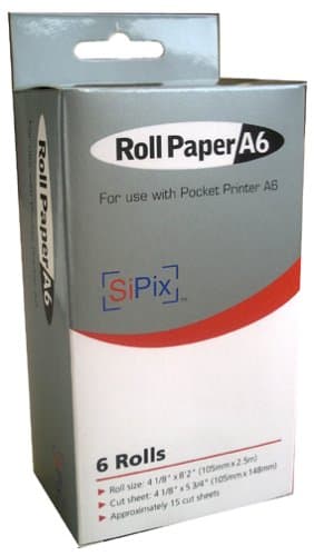 SiPix PS00040 Thermal Paper Roll (A6 Pocket Printer)
