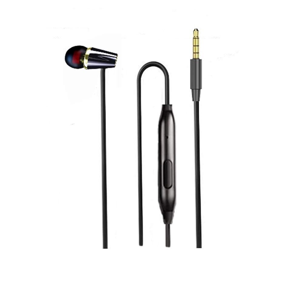 Single Earphone One Side Earplugs with Microphone Stereo to mono Single Earbud Radio headphones Reinforced Cord Compatible with Samsung,Radio