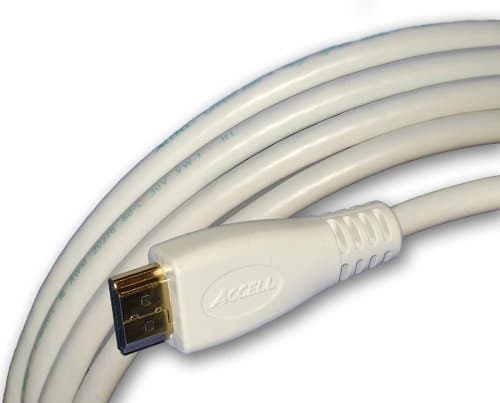 Accell B103C-016F GreenCable High Speed HDMI Cable - 16 Feet (4.9 Meters), White