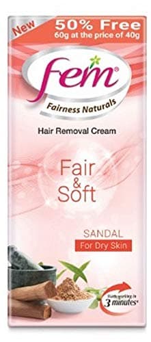 Fairness Naturals Hair Removal Cream Fair and Soft for Dry Skin - 40 g (50% Extra)