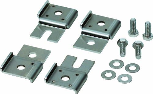 Rittal 8018790 Steel Slotted Wallmount Bracket, Zinc Plated Finish, Flush-Mount