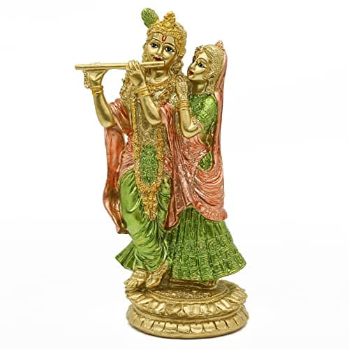 alikiki Hindu Idol Radha Krishna Statue