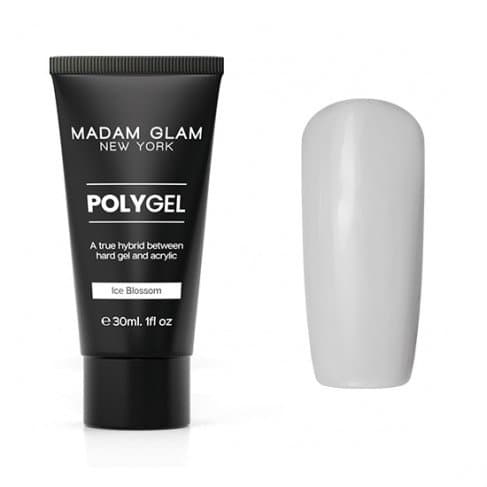 Madam Glam Polygel Professional Formula - Ice Blossom Clear - 1fl oz / 30ml